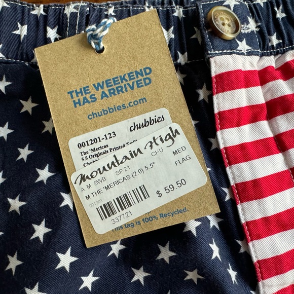 🇺🇸NWT CHUBBIES AMERICAN FLAG SHORTS/ M - Picture 7 of 7